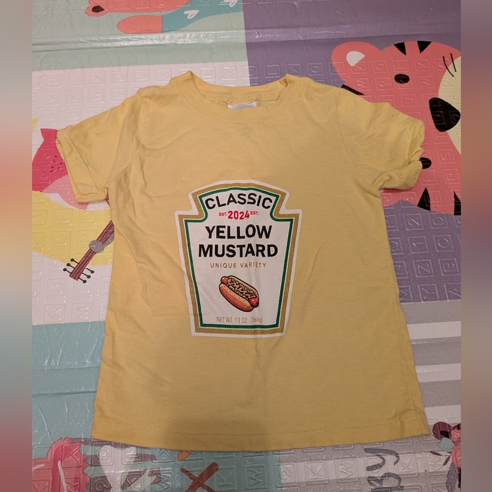 Classic Yellow Mustard Kids T-Shirt 2T